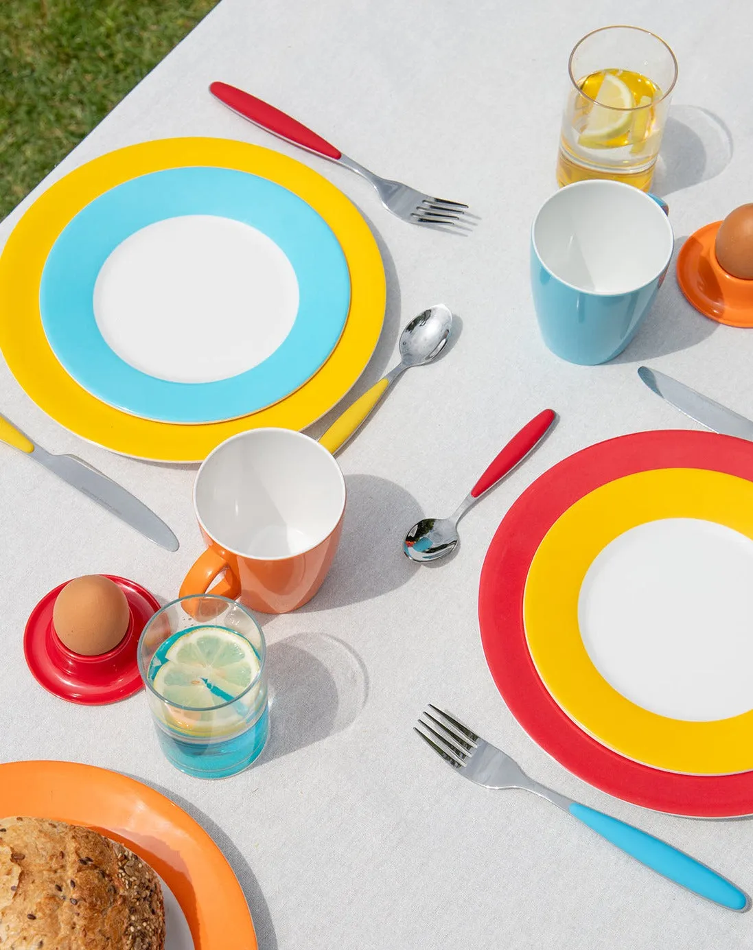 Gimex Colour Line Premium Melamine Tableware - Rainbow 12 Piece Set