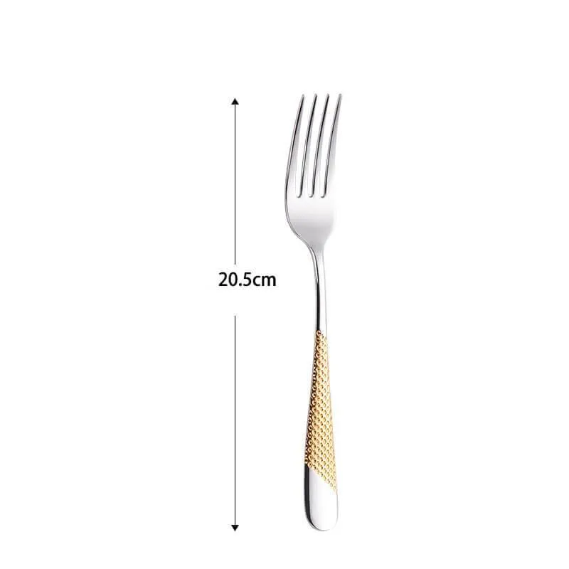 Gold Dinnerware Set - Luxury 4-Piece Tableware