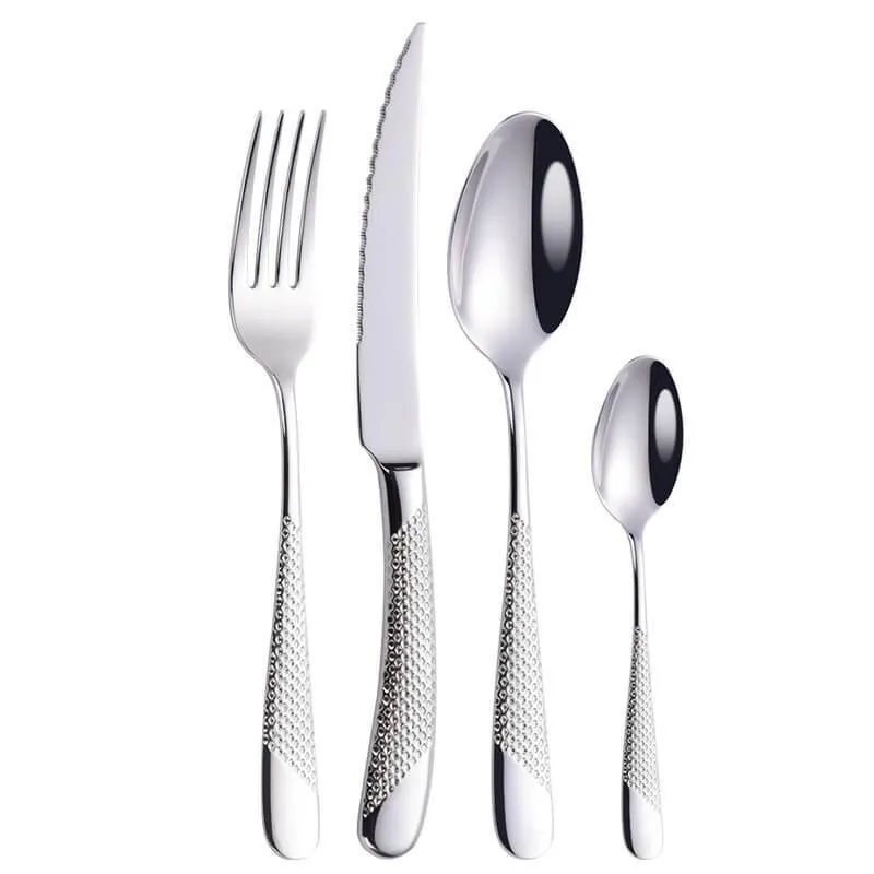 Gold Dinnerware Set - Luxury 4-Piece Tableware