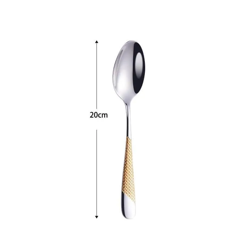 Gold Dinnerware Set - Luxury 4-Piece Tableware