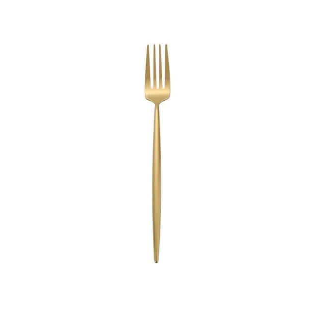 Gold Round Cutlery Set  Stainless Steel (4pcs