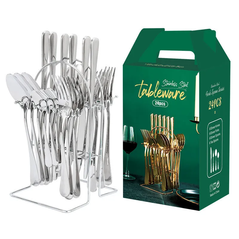 Gold Stainless Steel Dinnerware Set