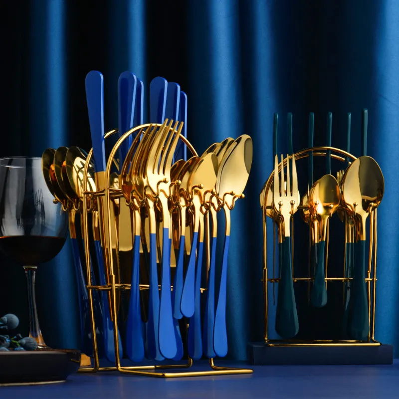 Gold Stainless Steel Dinnerware Set