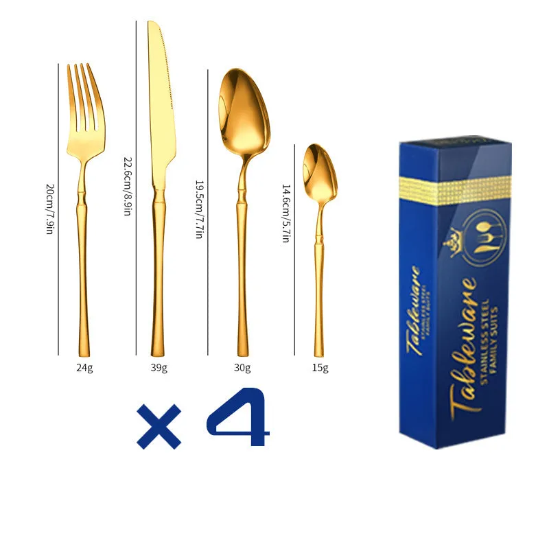 Gold Stainless Steel Tableware Gift Box