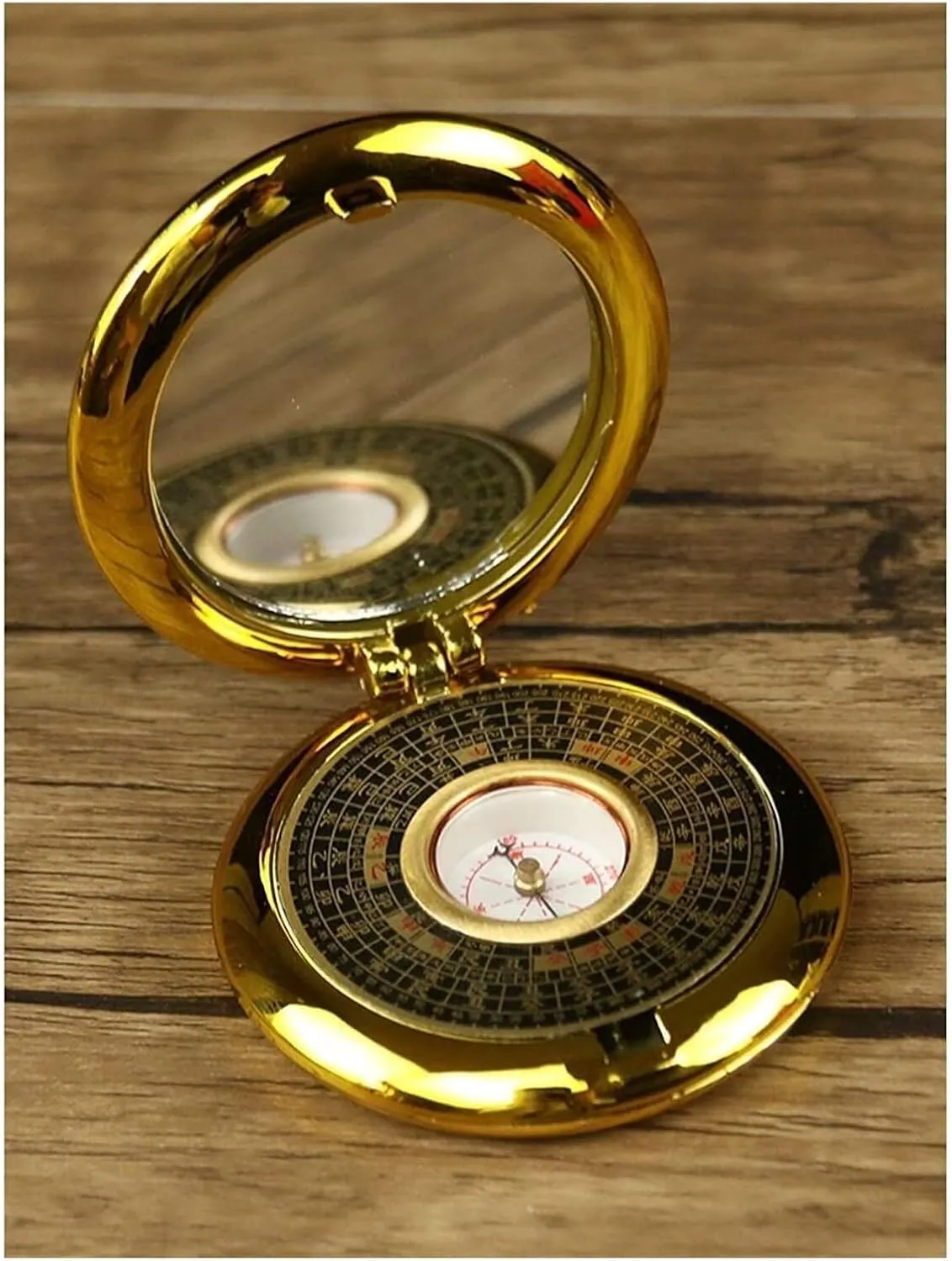Gossip Compass, Small Compass Feng Shui Plate High-Precision Beginner's Compass Three-Yuan Three-in-One Comprehensive Disk to Carry
