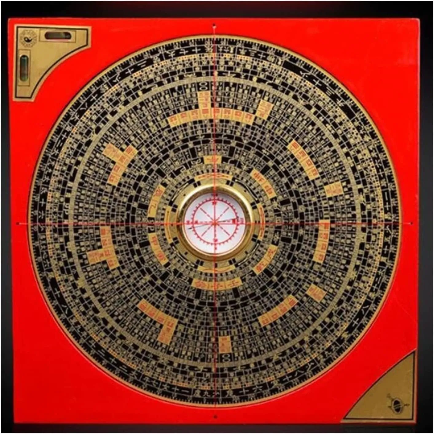Gossip Compass,Gossip Compass, Geomantic 8inch High Precision Pure Copper Professional Ternary Gossip Compass is Carried Blocked Ancient Chinese Compass