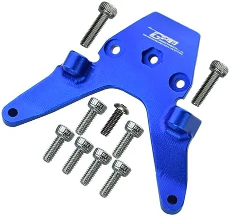 GPM For Losi 1/18 Mini-T 2.0 2WD Stadium Truck Upgrade Parts Aluminum Front Bulkhead - 1Pc Set Blue