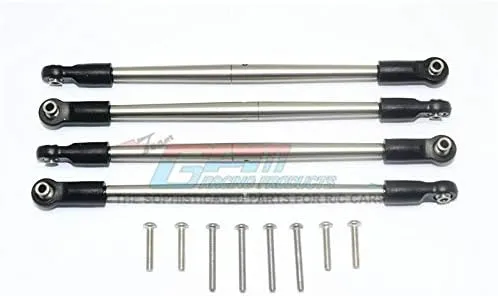 GPM for Traxxas E-Revo VXL 2.0 / E-Revo Brushless Upgrade Parts Stainless Steel #304 Front/Rear Turnbuckle for Steering - 4Pc Set