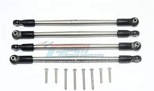 GPM for Traxxas E-Revo VXL 2.0 / E-Revo Brushless Upgrade Parts Stainless Steel #304 Front/Rear Turnbuckle for Steering - 4Pc Set