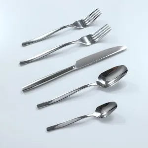 Grace Premium Silverware Set for 4 – 20-Piece Stainless Steel Flatware, Durable 18/0 Stainless Steel Utensils, Rust-Proof & Dishwasher Safe, Modern Tableware for Home & Dining (20)