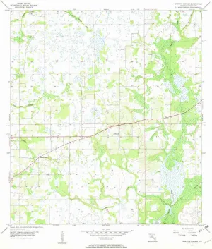 Griffins Corner FL topo map, 1:24000 Scale, 7.5 X 7.5 Minute, Historical, 1956, Updated 1957, 26.9 x 23 in