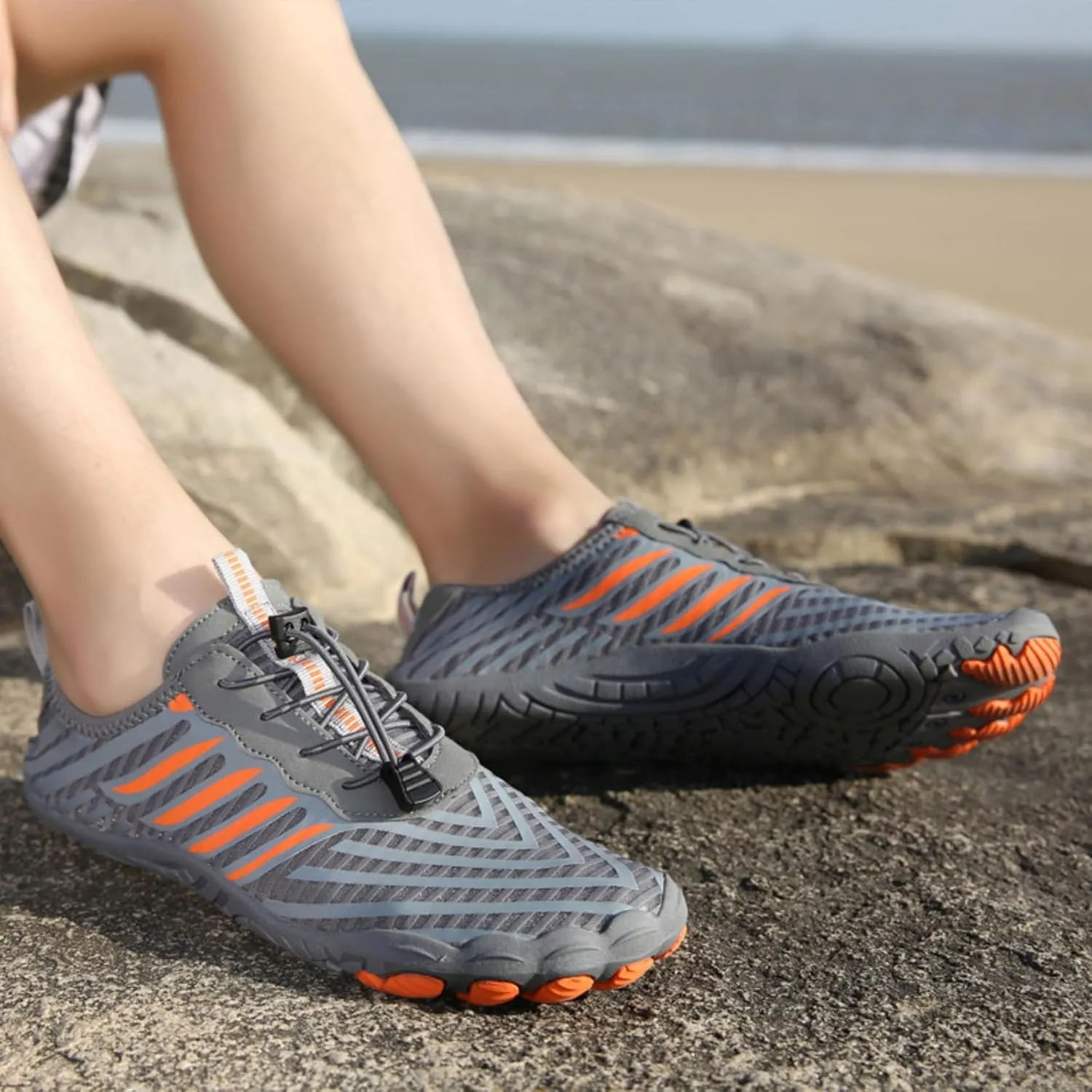 Grounded Freedom Barefoot Shoes Women, Hike Barefoot Footwear Womens, Wide Toe Box Non-Slip Waterproof Minimalist Walking Sneakers