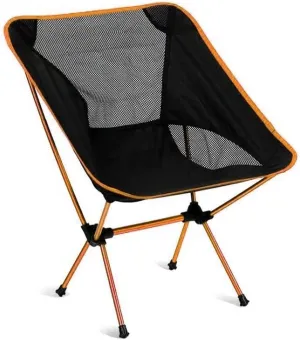 Habrur Camping Chair Fishing Chair Folding Chairs Camping Portable Camping Chair Outdoor Lightweight Aluminum Moon Chair Leisure Camping Fishing Chair Folding Stool Lawn Chairs Outside (Color : D)