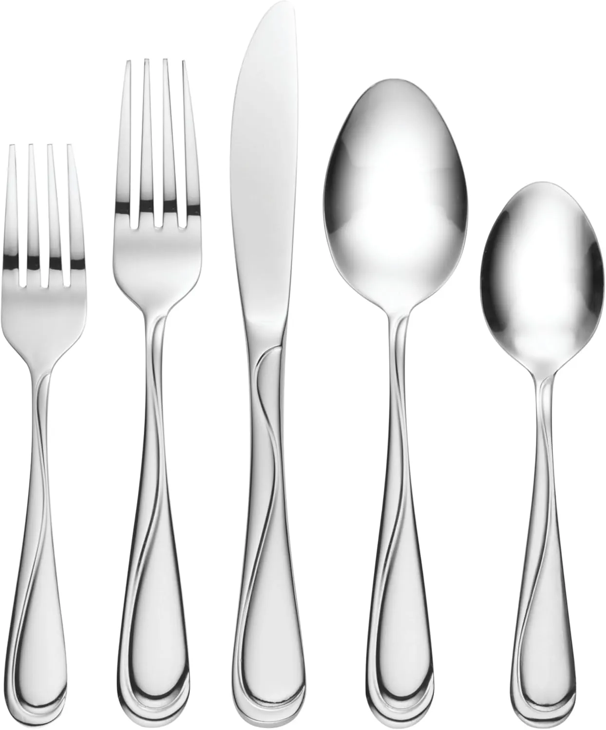 Hampton Forge Swirl 58-Piece Flatware Set,