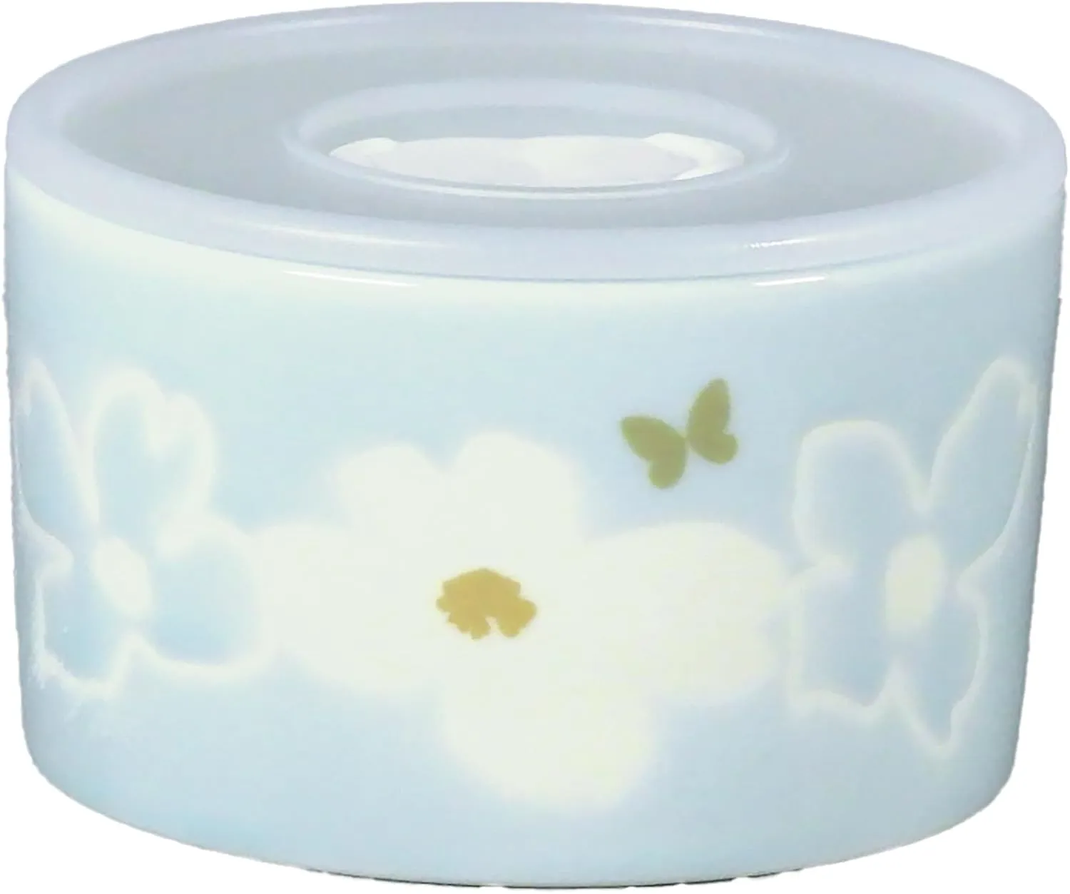 Hanae Mori MB6500-82-S3 Range Pack, Storage Container, Canister, 3-piece Set (Diameter x Depth 2.4 inches (10 x 6 cm), Fleur, Floral, Dishwasher Safe, Microwave Safe, Tableware, Gift, Wedding Gift,