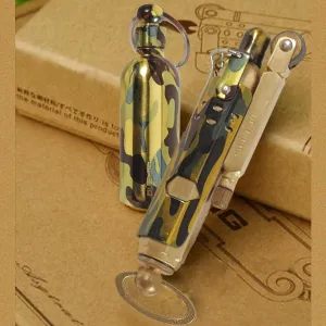Handmade Trench Lighter WWI WWII Windproof Vintage Kerosene Pipe Lighter and Copper Brass Fuel Bottle, Gift for Men Dad Father Husband Grandparents