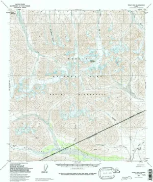 Healy B 6 AK topo map, 1:63360 Scale, 15 X 15 Minute, Historical, 1954, Updated 1995, 21.5 x 18 in