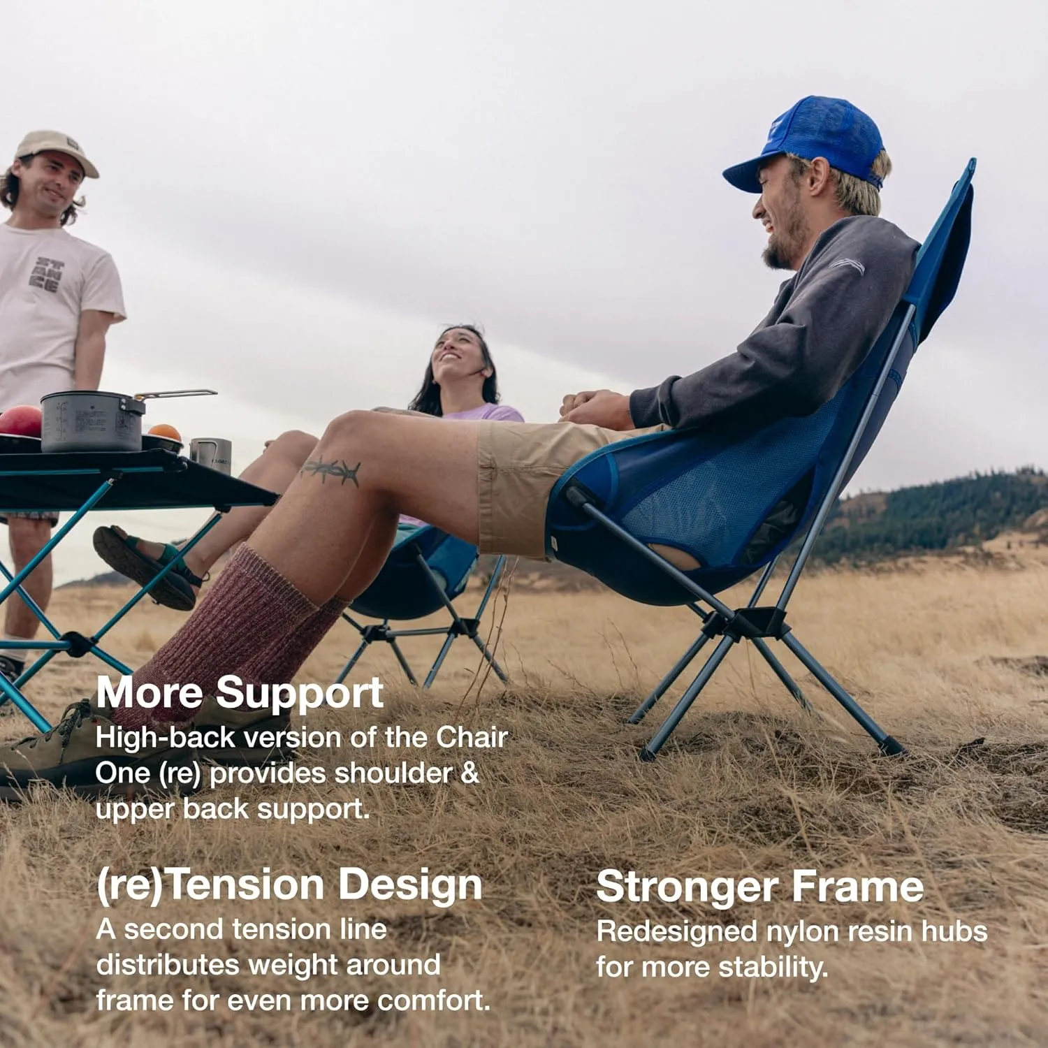 Helinox Chair One Highback (re) High-Performance Camping Chair, Flame Multiblock
