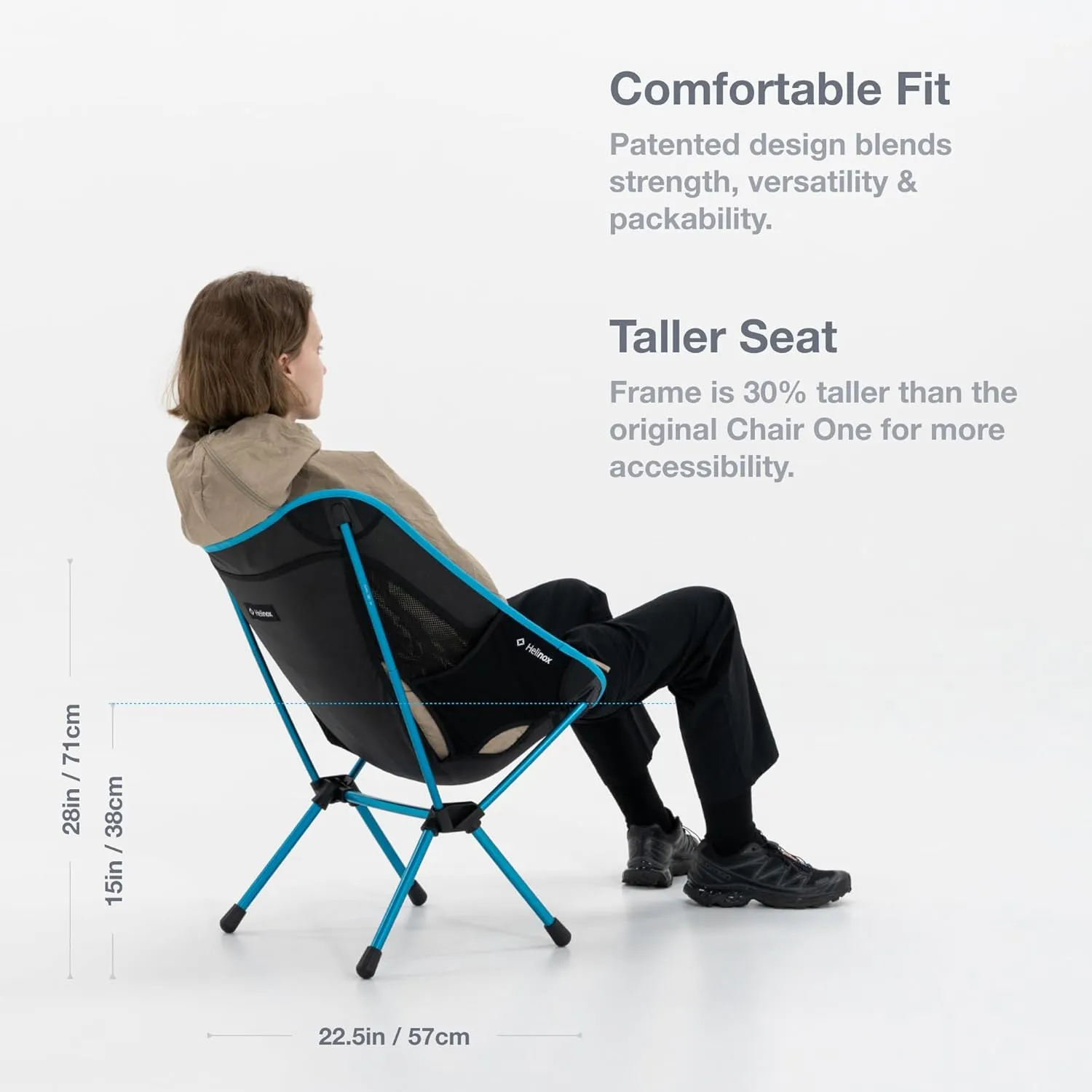 Helinox Chair One (re) High-Performance Camping Chair, Forest Green