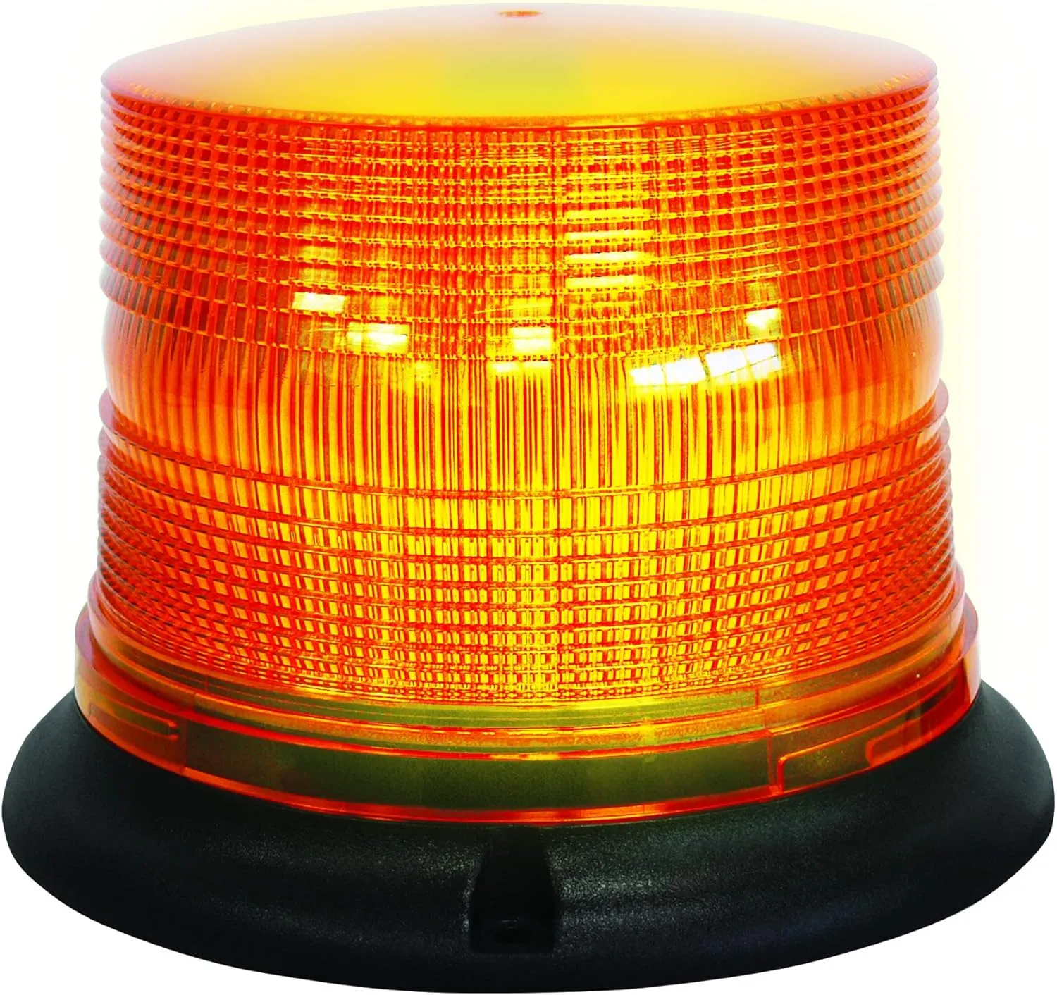HELLA H27115001 K-LED 40 Compact Fixed Mount Beacon Warning Light, Flashing Patterns, Waterproof, 11-110VDC, Amber