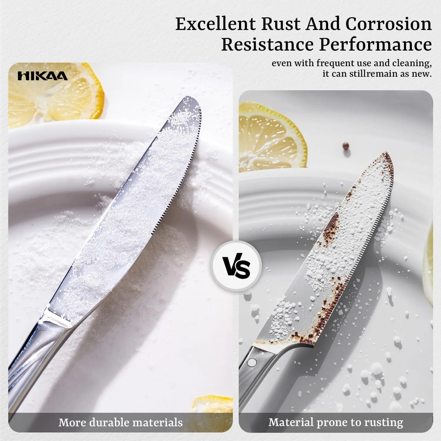 HIKAA Fibonacci 20PCS Flatware Set, Heavy Duty Silverware Set Stainless Steel Flatware Set, Service for 4, Mirror Polished Cutlery Set