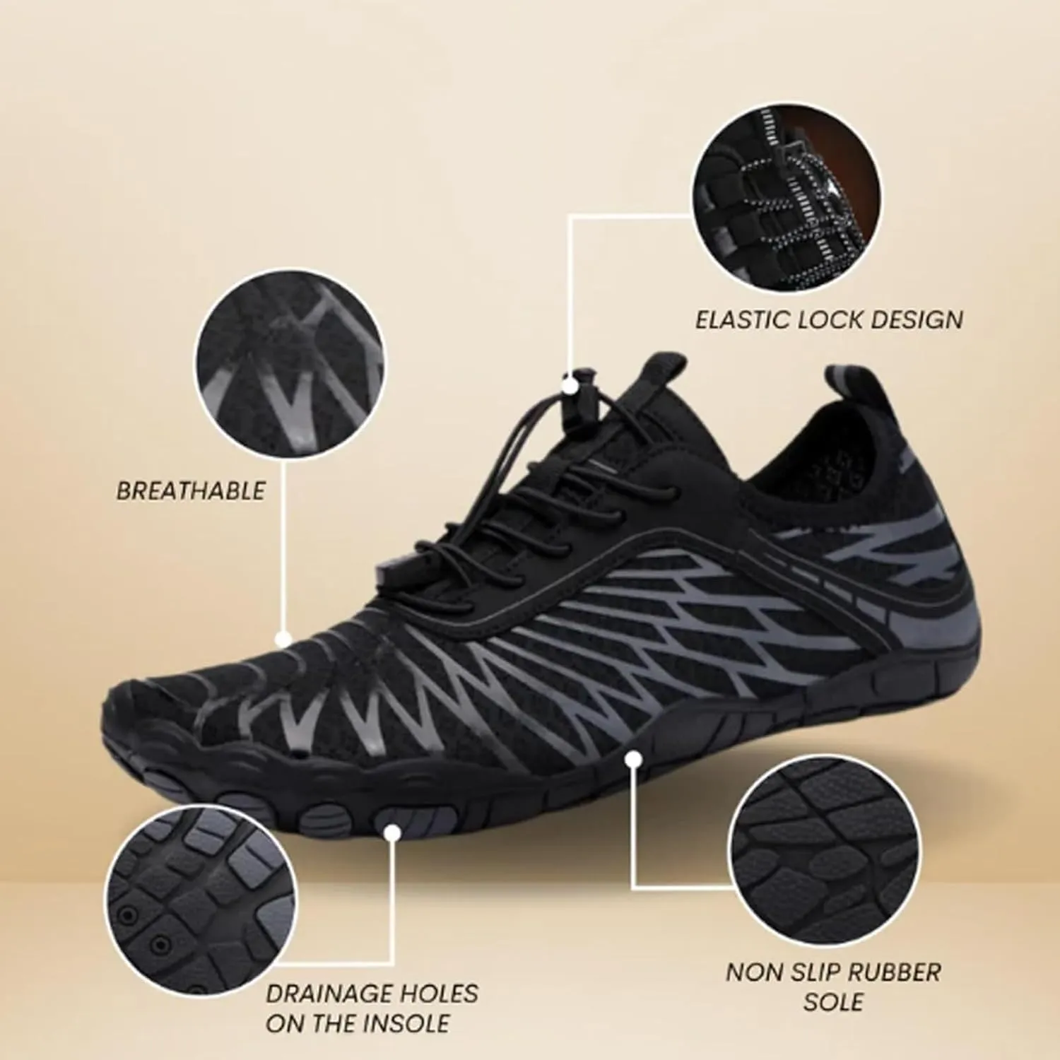 Hike Shoes Footwear Barefoot Womens,Pro Barefoot Shoes,Wide Toe Box Healthy & Non-Slip Barefoot Outdoor Shoes Unisex
