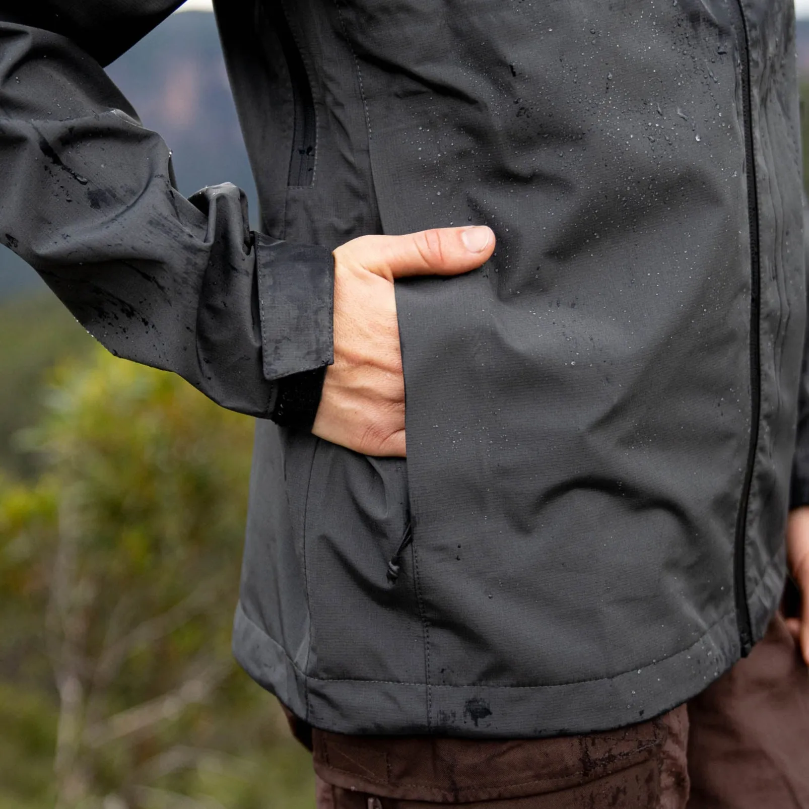 Horizon 3L Rain Jacket Charcoal