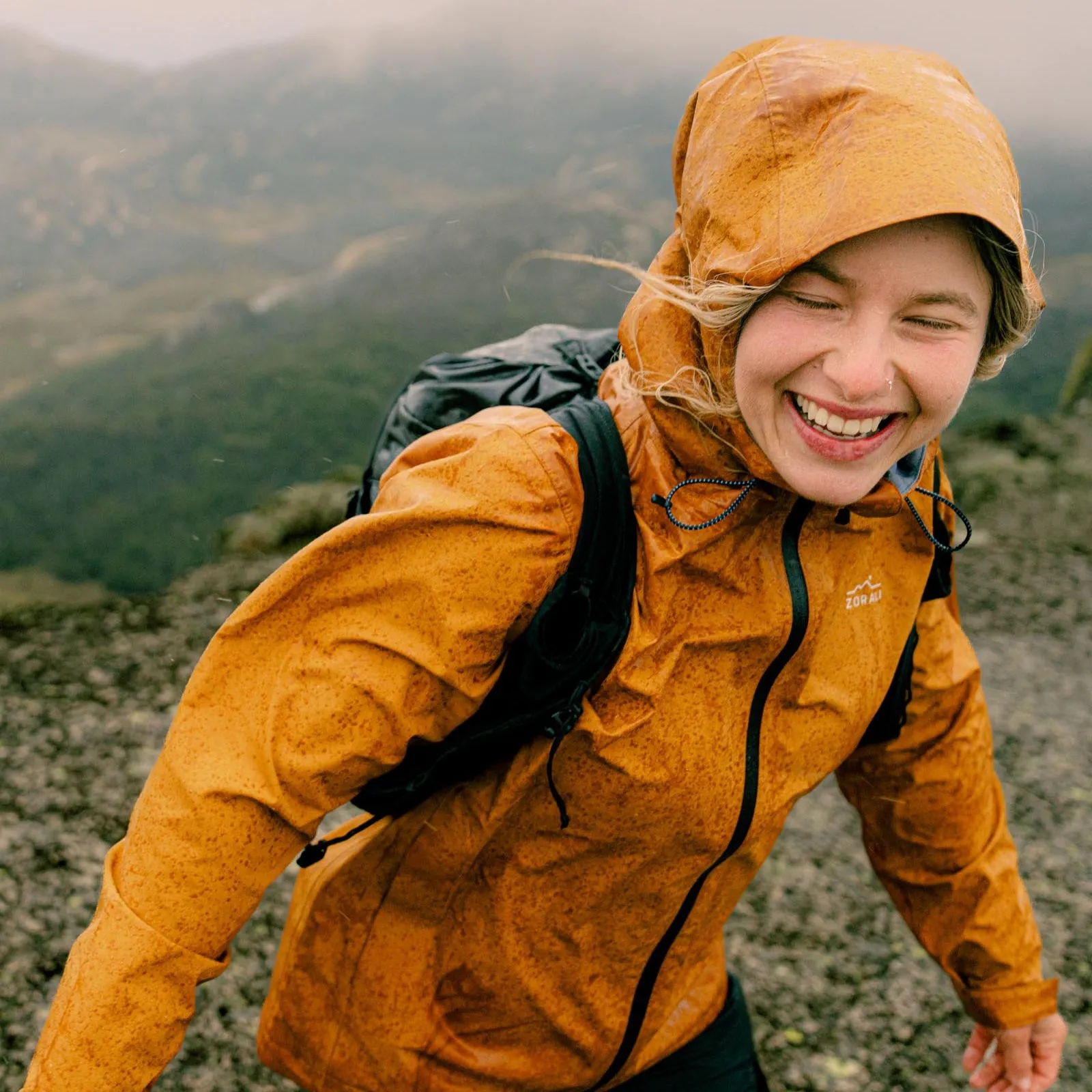 Horizon 3L Rain Jacket Desert Sand