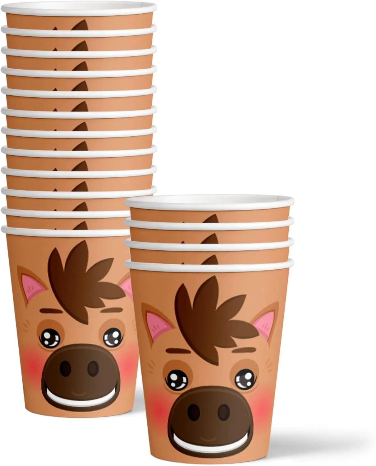 Horse Birthday Party Supplies Set Plates Napkins Cups Tableware Kit for 16
