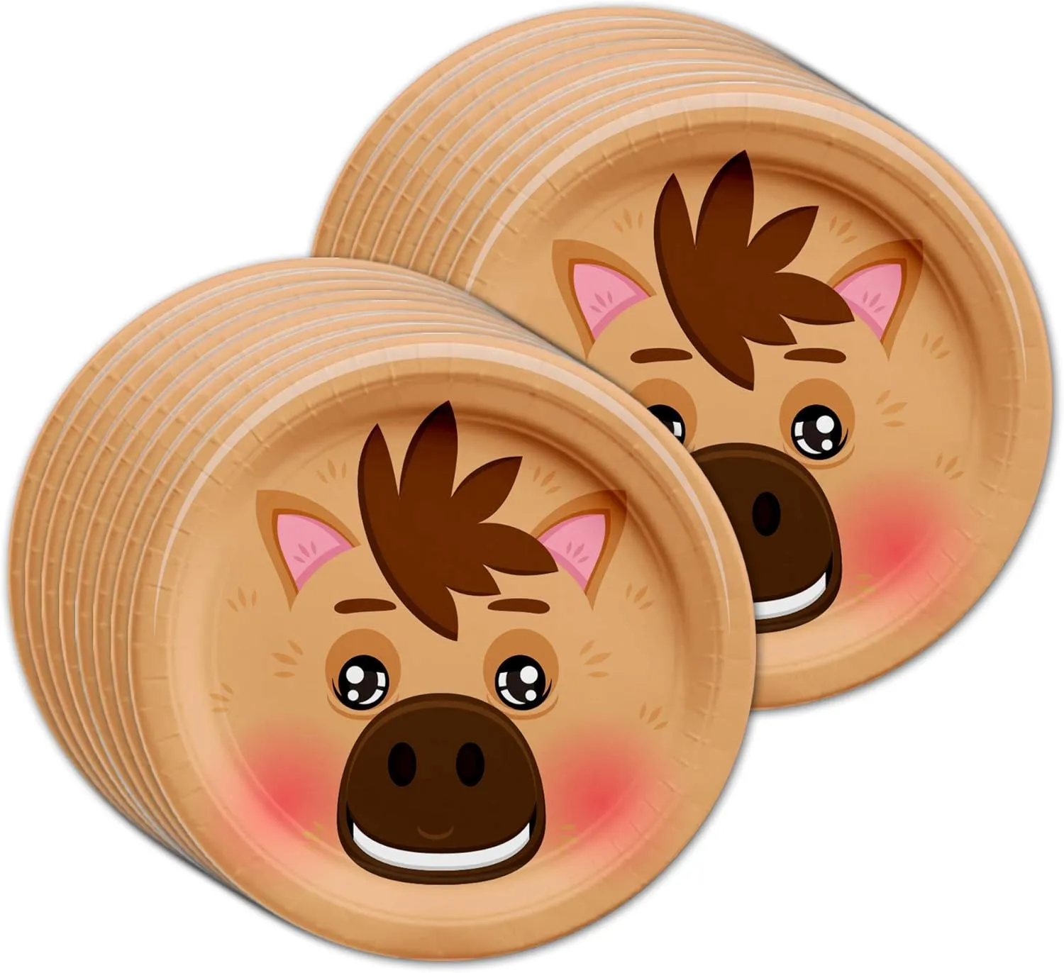 Horse Birthday Party Supplies Set Plates Napkins Cups Tableware Kit for 16