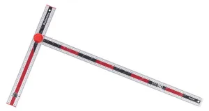 Hultafors Adjustable Plaster Square PS 90, 900mm Aluminum, Foldable Aluminium Construction