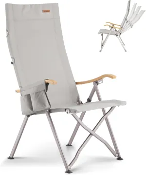 ICECO Adjustable Camping Chairs for Adults, Foldable High Back Camping Chair, Portable Folding Chairs for Outside, Reclining Outdoor Chair with Storage Bag, 400LBS, 10 Years Warranty