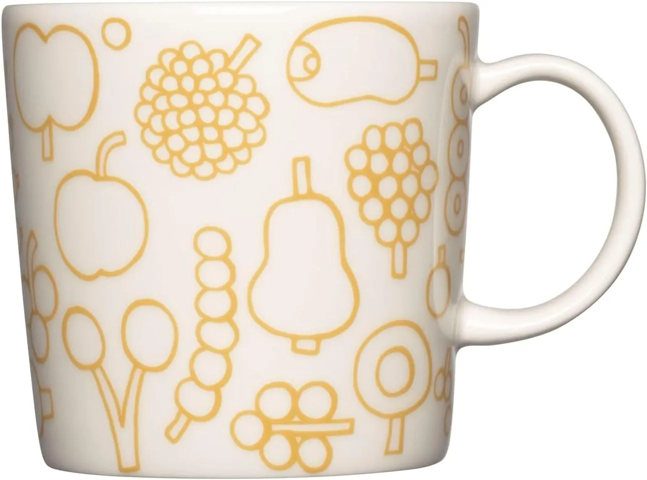 Iittala Birdie 1062498 Porcelain Mug from the Oiva Toikka Collection in Yellow 0.3 L