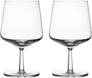 Iittala Essence Beer Glass Set of Two (16oz) ,Clear