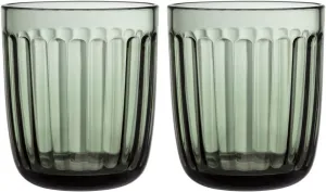 Iittala Raami Tumblers (9 Oz), Set of 2, Pine Green