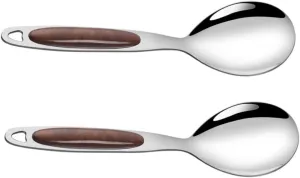IMIKEYA Gold-plated Large Rice Spoon Soup Spoons Stainless Steel Utensils Lunch Set Communal