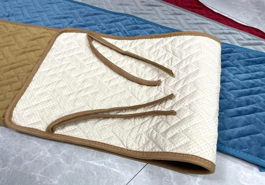 Indoor/Outdoor Bench Cushion Cotton Garden Furniture Loveseat Cushion,Soft Patio Outdoor Corduroy Chair Pad with Ties,Patio Cushion Covers Replacement,Garden and Deck Seating Pad