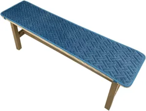 Indoor/Outdoor Bench Cushion Cotton Garden Furniture Loveseat Cushion,Soft Patio Outdoor Corduroy Chair Pad with Ties,Patio Cushion Covers Replacement,Garden and Deck Seating Pad