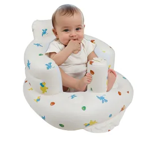 Inflatable Baby Chair with Built in Pump for Babies 3 Months & Up, Baby Floor Seats for Sitting Up, Blow Up Baby Seats for Infants - Dinosaur