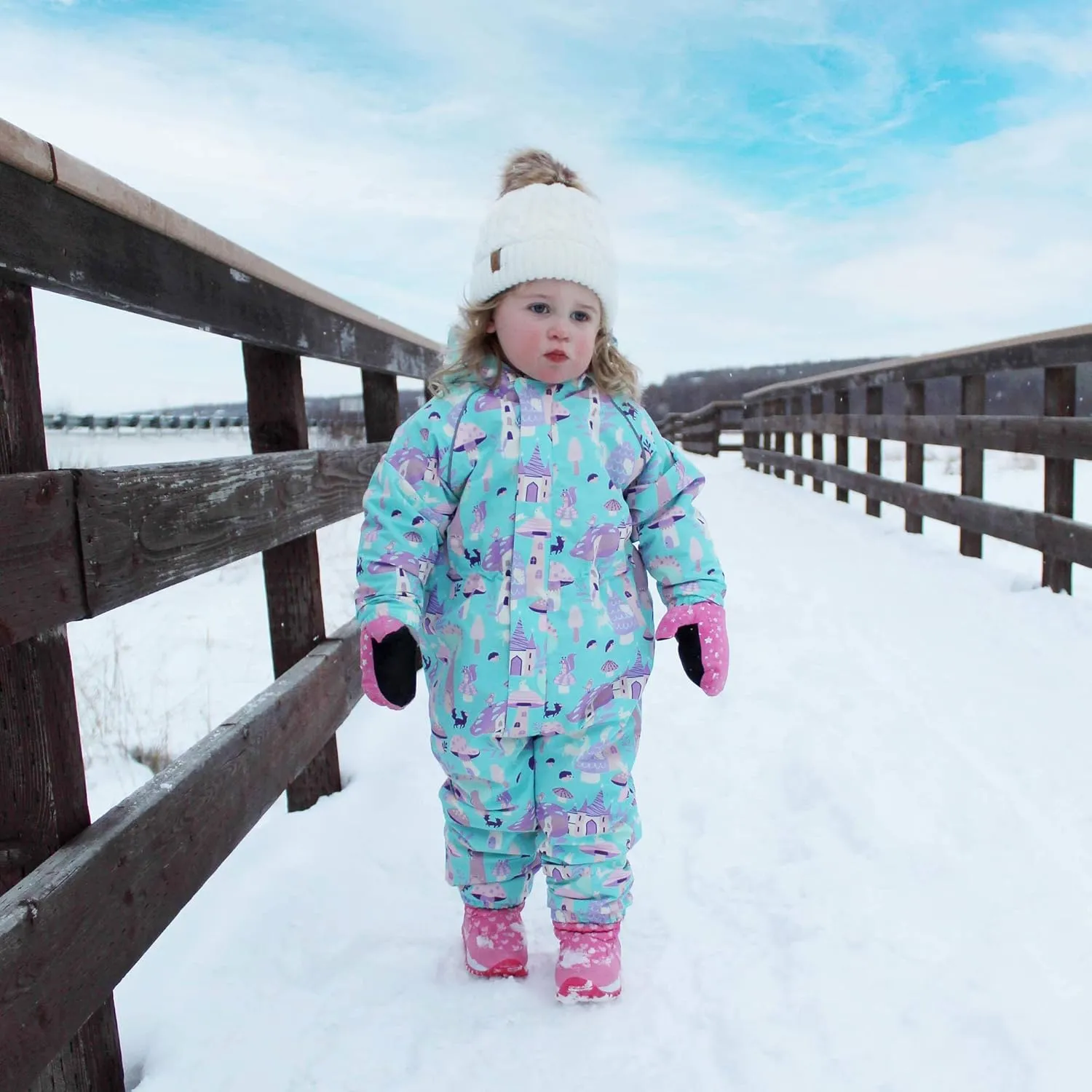 JAN & JUL Waterproof Fleece Lined Snow Suit, Coveralls for Toddlers and Kids