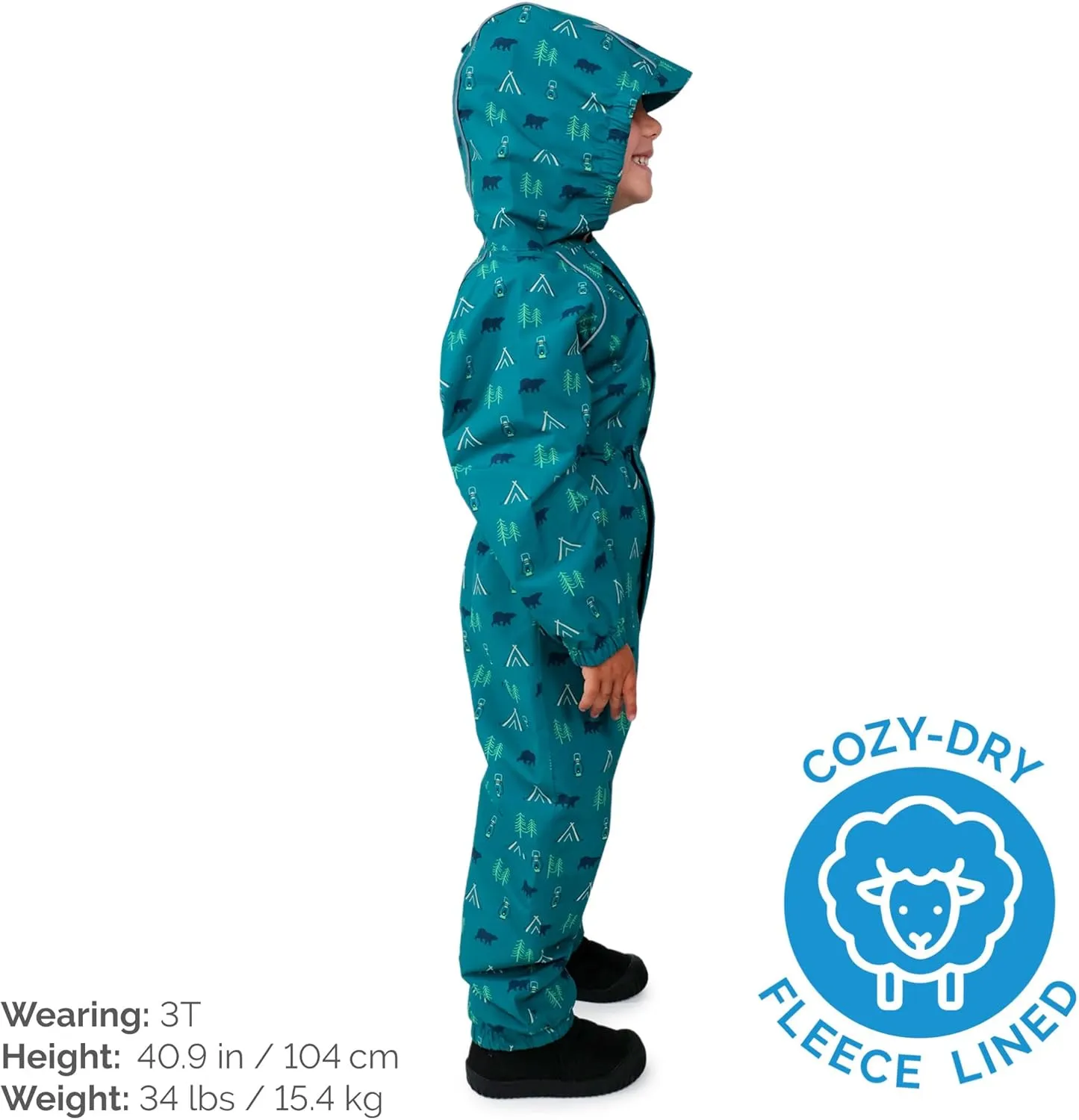 JAN & JUL Waterproof Fleece Lined Snow Suit, Coveralls for Toddlers and Kids