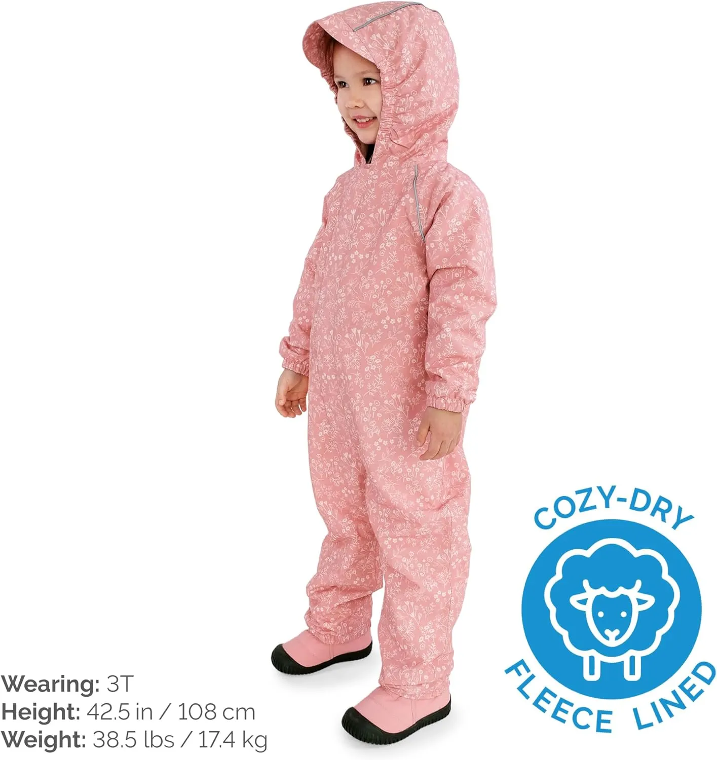 JAN & JUL Waterproof Fleece Lined Snow Suit, Coveralls for Toddlers and Kids