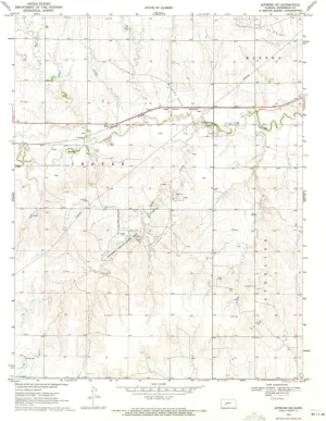 Jetmore SE KS topo map, 1:24000 Scale, 7.5 X 7.5 Minute, Historical, 1970, Updated 1971, 27.02 x 21.07 in