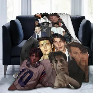 Johnny Depp Blanket Flannel Fleece Printed Throw Blankets Ultra Soft Micro Warm Blanket for All Season Bedding Chair Sofa Couch Bed 50"x40"