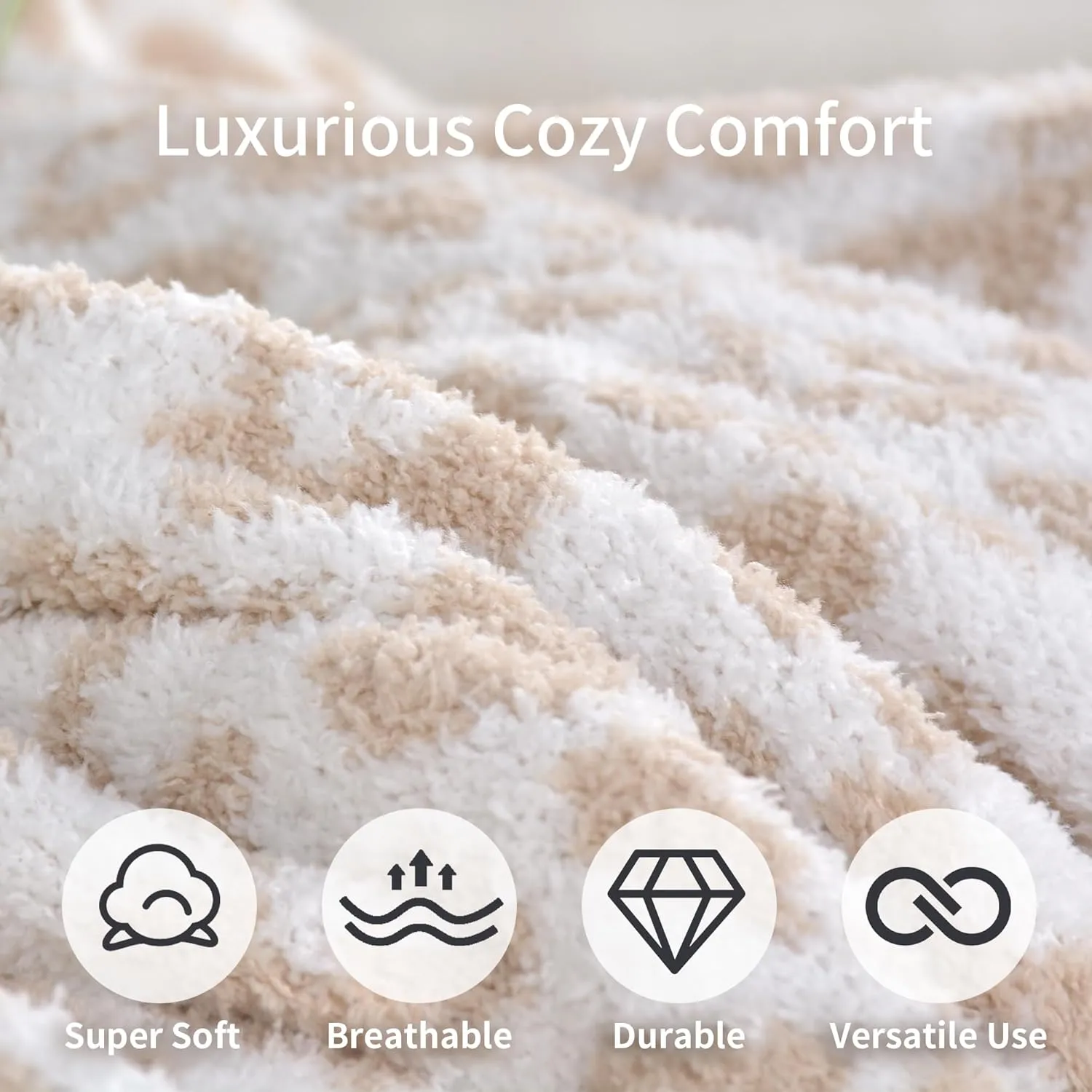 JOOJA Wearable Blanket Super Soft Feather Yarn Blanket Shawl with Pockets Fuzzy Throw Blanket TV Blanket for Adults Teens