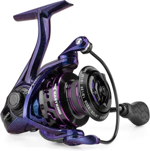 KastKing Royale Legend Pro Spinning Fishing Reel, Lightweight Yet Powerful, Digi-Cut Aluminum Gear, Aerodynamic Reel Rotor, 6.2:1 Gear Ratio, 25LBs Max Drag, TPE Handle Knobs, Unique Celestial Color