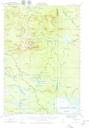 Katahdin ME topo map, 1:62500 Scale, 15 X 15 Minute, Historical, 1949, Updated 1979, 21.8 x 18 in