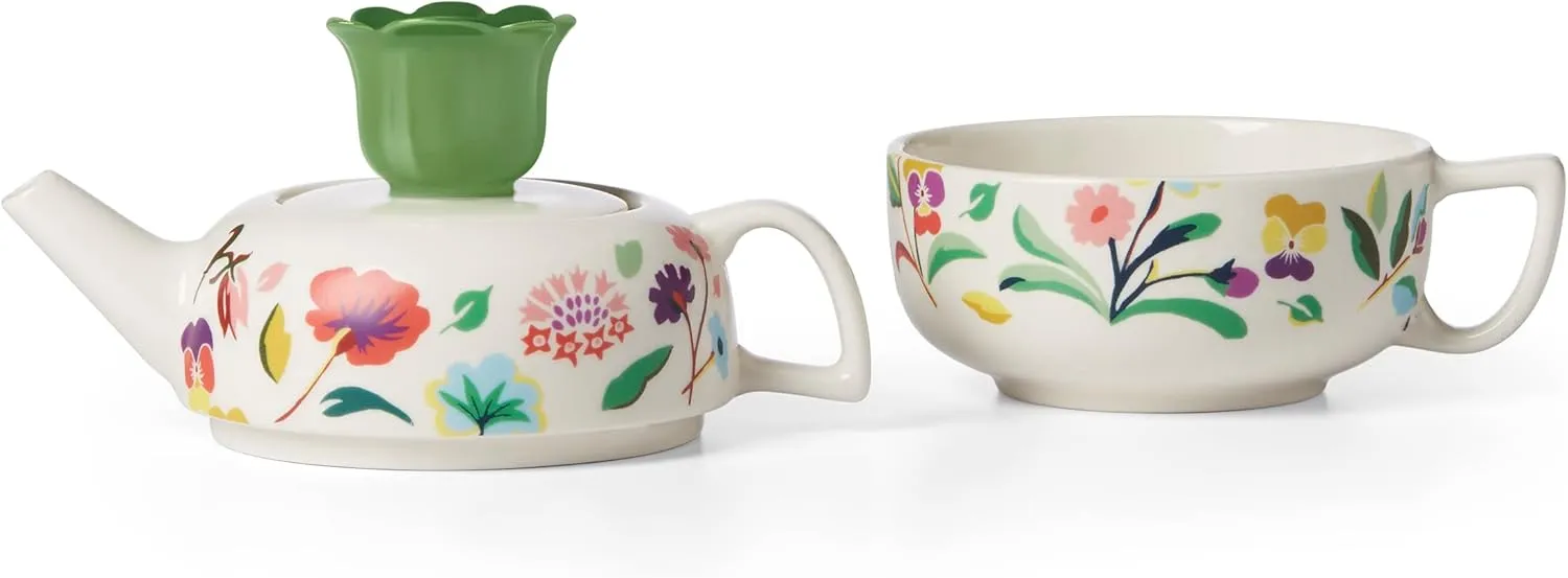 Kate Spade New York Garden Floral Tea, one size, White
