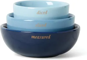 Kate Spade New York Make It Pop Prep Bowls, Set of 3, one size, Blue