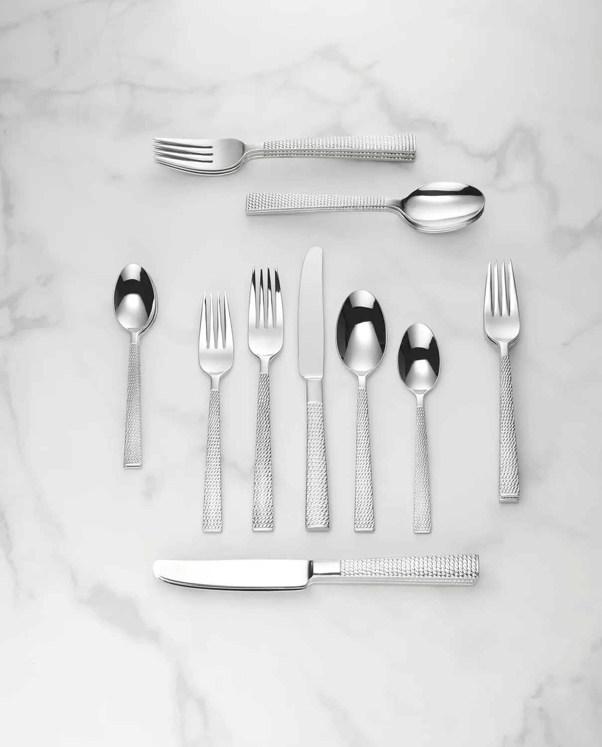 Kate Spade New York Wickford 20-Piece Flatware Set, 4.30 LB, Metallic